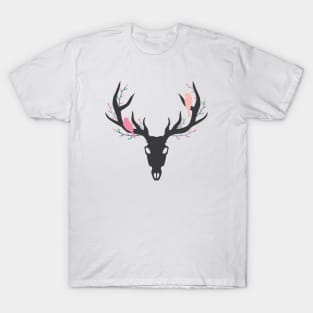 Whimsy Stag Skull T-Shirt